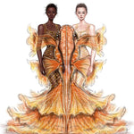 Carica immagine nella Galleria, Intrigo (780PLT) - Scarpa da Donna in Glitter Bronzo Tallone in Lurex Bronzo con Tacco alto a Spillo Largo Laminato Oro Ramato e Plateau Flex
