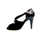 Carica immagine nella Galleria, DANY Black F.3407 (R.L. by WISH DANCE ) - Camoscio Nero Tallone Vernice Nera Tacco a spillo largo Smaltato nero
