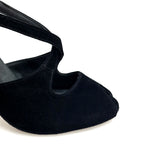 Carica immagine nella Galleria, DANY Black F.3407 (R.L. by WISH DANCE ) - Camoscio Nero Tallone Vernice Nera Tacco a spillo largo Smaltato nero
