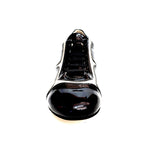 Load image into Gallery viewer, Antony 115 Sneaker - Scarpa da Uomo Vernice Nera Inserti Pelle Argento
