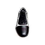 Load image into Gallery viewer, Antony 115 Sneaker - Scarpa da Uomo Pelle nera Inserti Vernice Bianca
