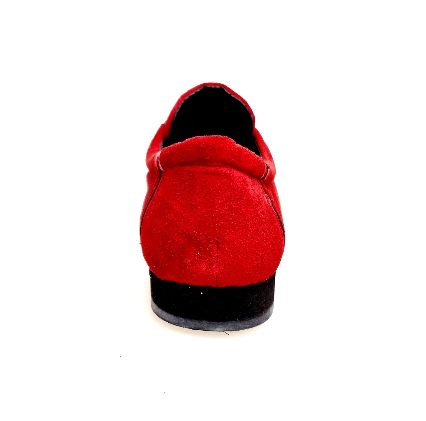Scarpa Antony 115 da uomo in camoscio rosso con inserti in vernice rossa, scarpa stringata in stile casual.