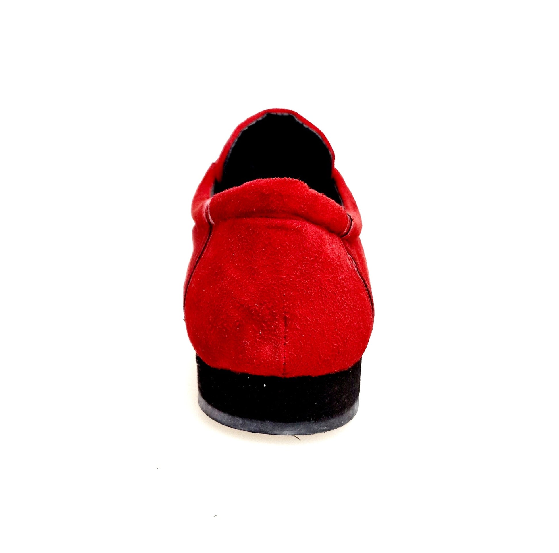 Scarpa Antony 115 da uomo in camoscio rosso con inserti in vernice rossa, scarpa stringata in stile casual.