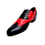 Load image into Gallery viewer, Samuel (Movida by WISH DANCE) (MS14) - Scarpa da Uomo Forma Lunga (3006) Pelle Nera/Rossa e Tacco in Legno
