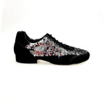 Load image into Gallery viewer, Joop (Movida by WISH DANCE) - Sneaker da Uomo Camoscio Nero Paillettes Argento Nero
