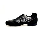 Load image into Gallery viewer, Joop (Movida by WISH DANCE) - Sneaker da Uomo Camoscio Nero Paillettes Argento Nero
