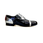 Load image into Gallery viewer, David - Scarpa da Uomo Vernice square nero Pelle Laminato acciaio
