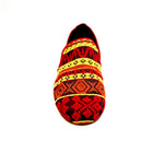 Load image into Gallery viewer, MEXICAN MS21 - Mocassino Uomo Tessuto Fantasie Messicane tallone in Camoscio giallo Senape Tacco in Legno
