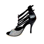 Carica immagine nella Galleria, (779F) - Scarpa da Donna in Multicolor Boreale Silver con Tallone in Pelle Nera
