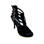 Load image into Gallery viewer, (779F) - Woman&#39;s Shoe in Black Suede with Plateau
