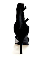 Load image into Gallery viewer, Lussuria F (779F) - Woman&#39;s Shoe in Multicolor Boreale Silver with Black Suede Heel
