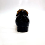 Load image into Gallery viewer, ADOLFO (811F Chicago Forata) - Stringata a Coda di Rondine Mod. Oxford Profili Forati in Vernice Nera e Camoscio Nero con Suola Intera
