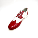 Load image into Gallery viewer, Samuel (Movida by WISH DANCE) (MS14) - Scarpa da Uomo Vernice Rossa e Vernice Bianca Coda di Rondine Tonda 5006
