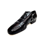Load image into Gallery viewer, Milo (Movida by WISH DANCE) - Scarpa da Uomo in Morbida Pelle Nera e Vernice Nera Punta Squadrata

