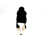 Load image into Gallery viewer, DINKA (2304) -  Scarpa da Donna in Camoscio Nero inserto collopiede in Glitter Argento Tacco a Stiletto Squadrato Sottile Laminato Argento
