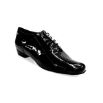 Load image into Gallery viewer, Bogart (006V) - Scarpa da Uomo Stringata Chiusura Mod. Oxford in Vernice Nera Totale e Tacco in Legno
