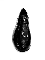 Load image into Gallery viewer, Bogart (006V) - Scarpa da Uomo Stringata Chiusura Mod. Oxford in Vernice Nera Totale e Tacco in Legno
