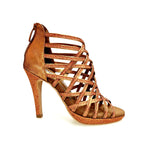 Load image into Gallery viewer, Intrigo (780PLT) - Scarpa da Donna in Glitter Bronzo Tallone in Lurex Bronzo con Tacco alto a Spillo Largo Rivestito Glitter Bronzo e Plateau Flex
