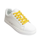 Load image into Gallery viewer, Suprema White Black Vortex (FCE) - Sneaker Ecopelle Totale Bianca materiale Vegan confort Light Flex Suola in Gommina e Resina Tecnica Cerchi Neri Pivot
