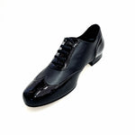 Load image into Gallery viewer, ARTHUR (870 LD Fo/Nu) - Scarpa da uomo Stringata a Coda di Rondine mod. Oxford in Vernice Nera e Pelle Nera
