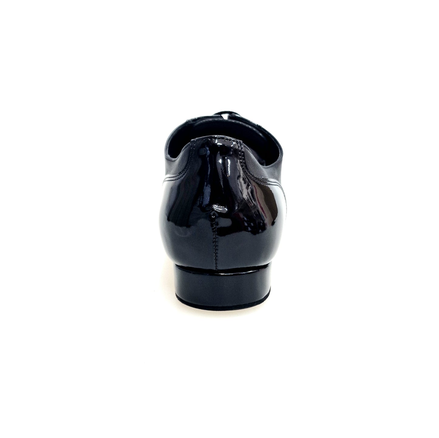 Scarpa da uomo Wish Dance Shop Arthur 870 LD Fo/Nu in pelle e vernice nera, modello Oxford con coda di rondine.