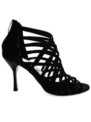 Load image into Gallery viewer, Intrigue (780) - Woman&#39;s Shoe in Black Glitter with Stiletto Heel and Plateau
