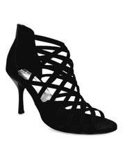 Load image into Gallery viewer, Intrigue (780) - Woman&#39;s Shoe in Black Glitter with Stiletto Heel and Plateau
