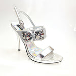 Carica immagine nella Galleria, DEMY Plt (Silver F99) - Sandalo con Plateau tacco a Spillo Largo
