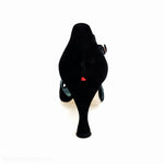 Load image into Gallery viewer, ROXINA  (R.L. XENA By WISH DANCE F.533) - Sandalo da donna in camoscio nero Retina con con Tacco a Rocchetto Rotondo
