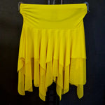 Carica immagine nella Galleria, DANILA - Gonna a Punte Tagliata a Mano libera doppio Tessuto Microfibra Bielastica e Tulle Bielastico Tono su Tono
