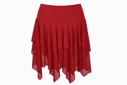 Gonna a punte tagliate a mano da Wish Dance Shop, microfibra elastica e tulle tono su tono, vestibilità fluida e elegante.