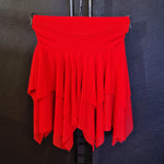 Carica immagine nella Galleria, DANILA - Gonna a Punte Tagliata a Mano libera doppio Tessuto Microfibra Bielastica e Tulle Bielastico Tono su Tono
