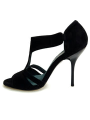 Carica immagine nella Galleria, ROXINA (R.L. XENA By WISH DANCE ) - Sandalo da donna in camoscio nero con Tacco Alto a Spillo sottile
