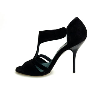 ROXINA (R.L. XENA By WISH DANCE ) - Sandalo da donna in camoscio nero con Tacco Alto a Spillo sottile