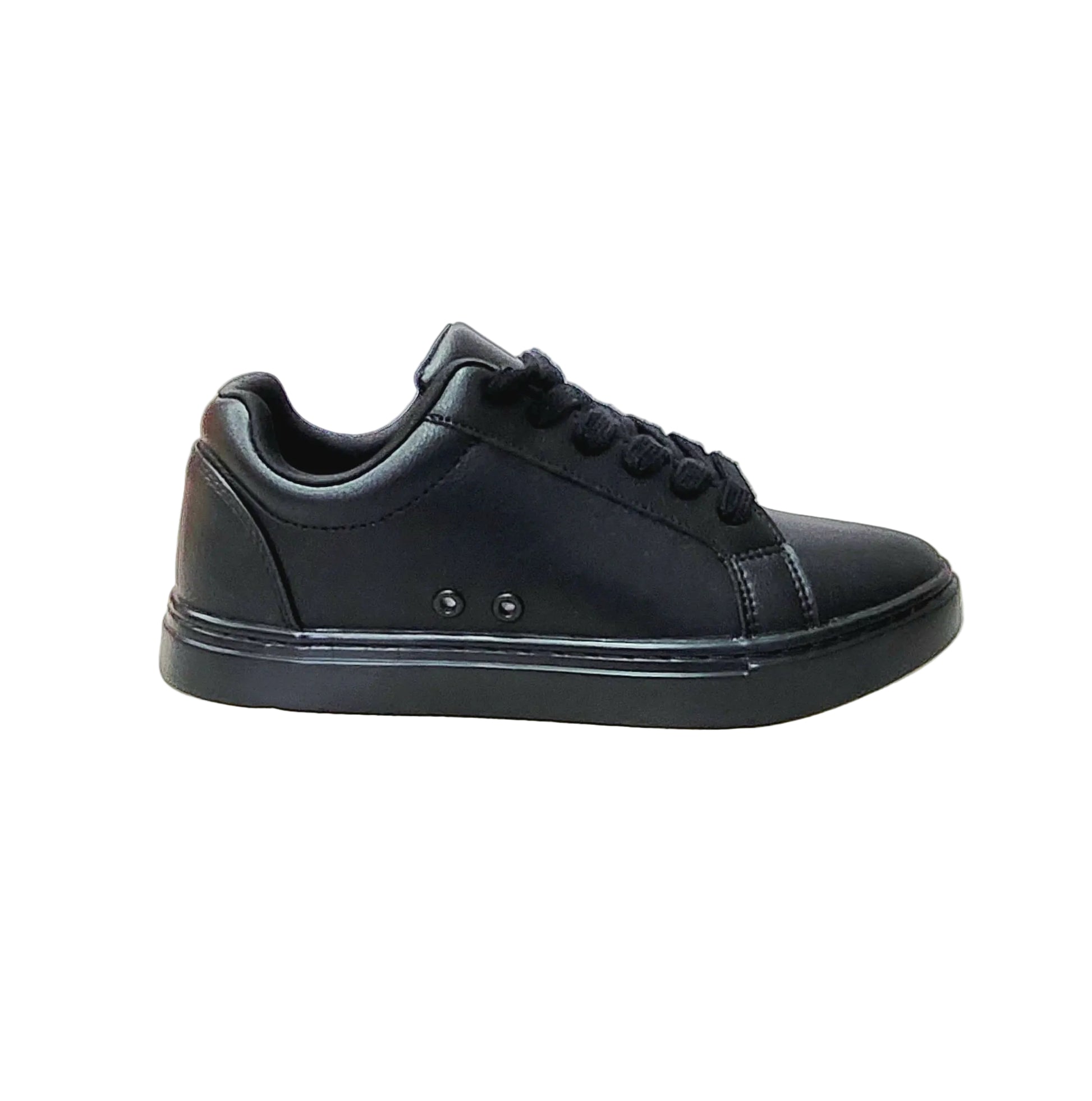 Sneaker ecopelle nera Suprema Black Red Vortex (FCE) con suola in gomma e caucciù, dettagli rossi e design leggero e flessibile.