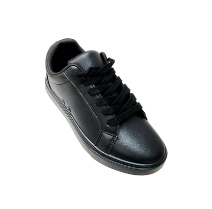 Sneaker ecopelle nera Suprema Black Red Vortex (FCE) con suola in gomma e caucciù, dettagli rossi e design comodo e flessibile.