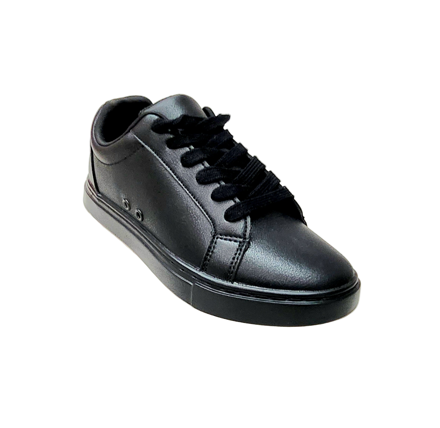 Sneaker ecopelle nera Suprema Black Red Vortex (FCE) con suola in gomma e caucciù, dettagli rossi e design sportivo Wish Dance Shop