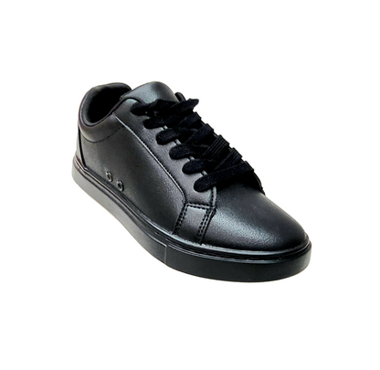 Sneaker ecopelle nera Suprema Black Red Vortex (FCE) con suola in gomma e caucciù, dettagli rossi e design sportivo Wish Dance Shop