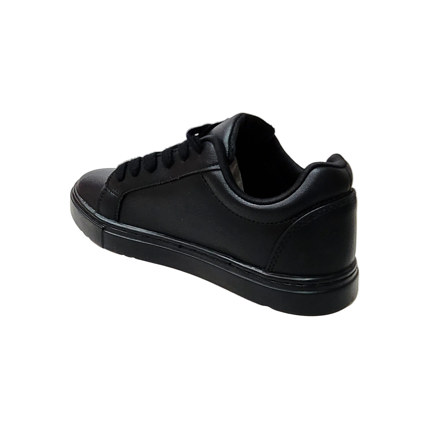 Sneaker ecopelle nera Suprema Black Red Vortex (FCE) con suola in gomma e caucciù, design resistente e comfort leggero.