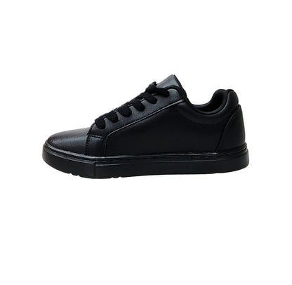 Sneaker ecopelle nera Suprema Black Red Vortex (FCE) con dettagli rossi, suola in gomma e caucciù, comfort leggero e design sportivo.