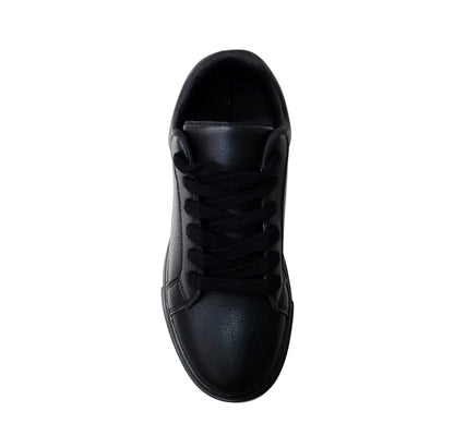 Sneaker Wish Dance Shop Suprema Black Red Vortex (FCE) in ecopelle nera, suola in gomma e caucciù, dettagli rossi e design tecnico.