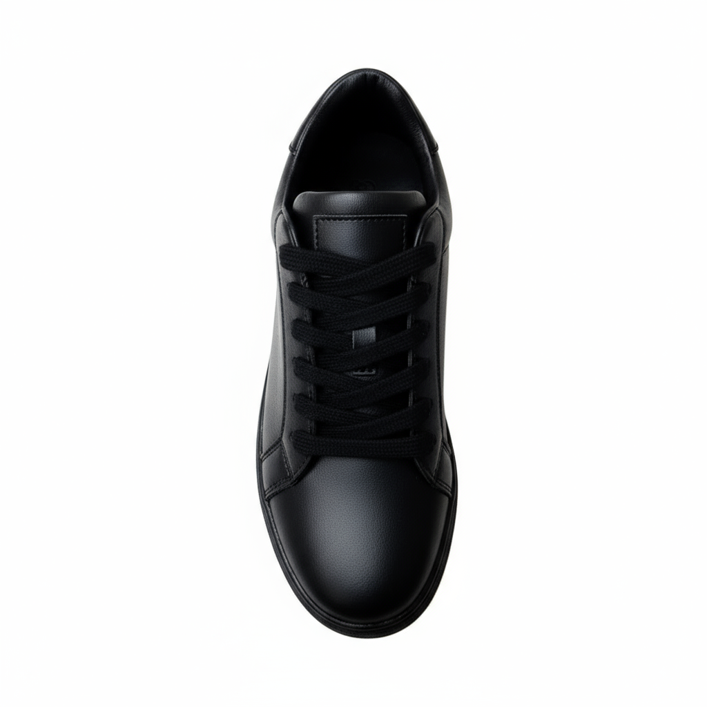 Sneaker ecopelle nera Suprema Black Red Vortex (FCE) con suola in gomma e caucciù, dettagli rossi e design comodo e flessibile