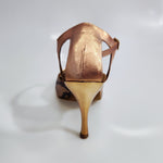 Load image into Gallery viewer, Morgane Scarlett (691) - Sandalo da Donna in Camoscio Rosso con Fascette in Camoscio Rosso e Tacco a Spillo Smaltato Rosso Effetto Gommato
