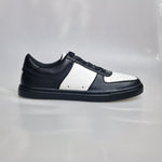 Load image into Gallery viewer, REY Black/White (L0701FCE) - Sneaker in Ecopelle Vegan Bianca e Nera Suola Nera in Gommina e Resina Tecnica
