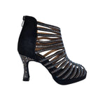 Carica immagine nella Galleria, KARINA Dreams (LP7/R1006) - Sandalo a Tronchetto con Plateau Da Donna in Morbido Simil Camoscio  Con Strass Boreali con Plateau Flex e Tacco a Rocchetto
