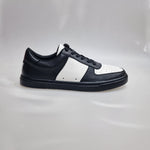 Load image into Gallery viewer, REY Black/White (L0701FCE) - Sneaker in Ecopelle Vegan Bianca e Nera Suola Nera in Gommina e Resina Tecnica
