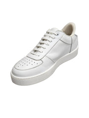 Load image into Gallery viewer, MIKI White (SK2) - Sneaker in Pelle Bianca Fori Traspiranti Foderata in tessuto antisudore traspirante sottopiede confort plus con Suola in Lattice Bianca