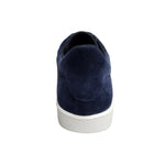 Load image into Gallery viewer, NIKOLAS (SK5) - SNEAKER IN VERO CAMOSCIO PELLE SCAMOSCIATA BLU NOTTE SUOLA MICROFIBRA LATTICE BIANCO INTERNI TRASPIRANTI
