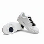 Carica immagine nella Galleria, Suprema Vortex (FCE) - Sneaker Ecopelle Totale Bianca materiale Vegan confort Light Flex Suola in Gommina e Resina Tecnica Cerchi Neri
