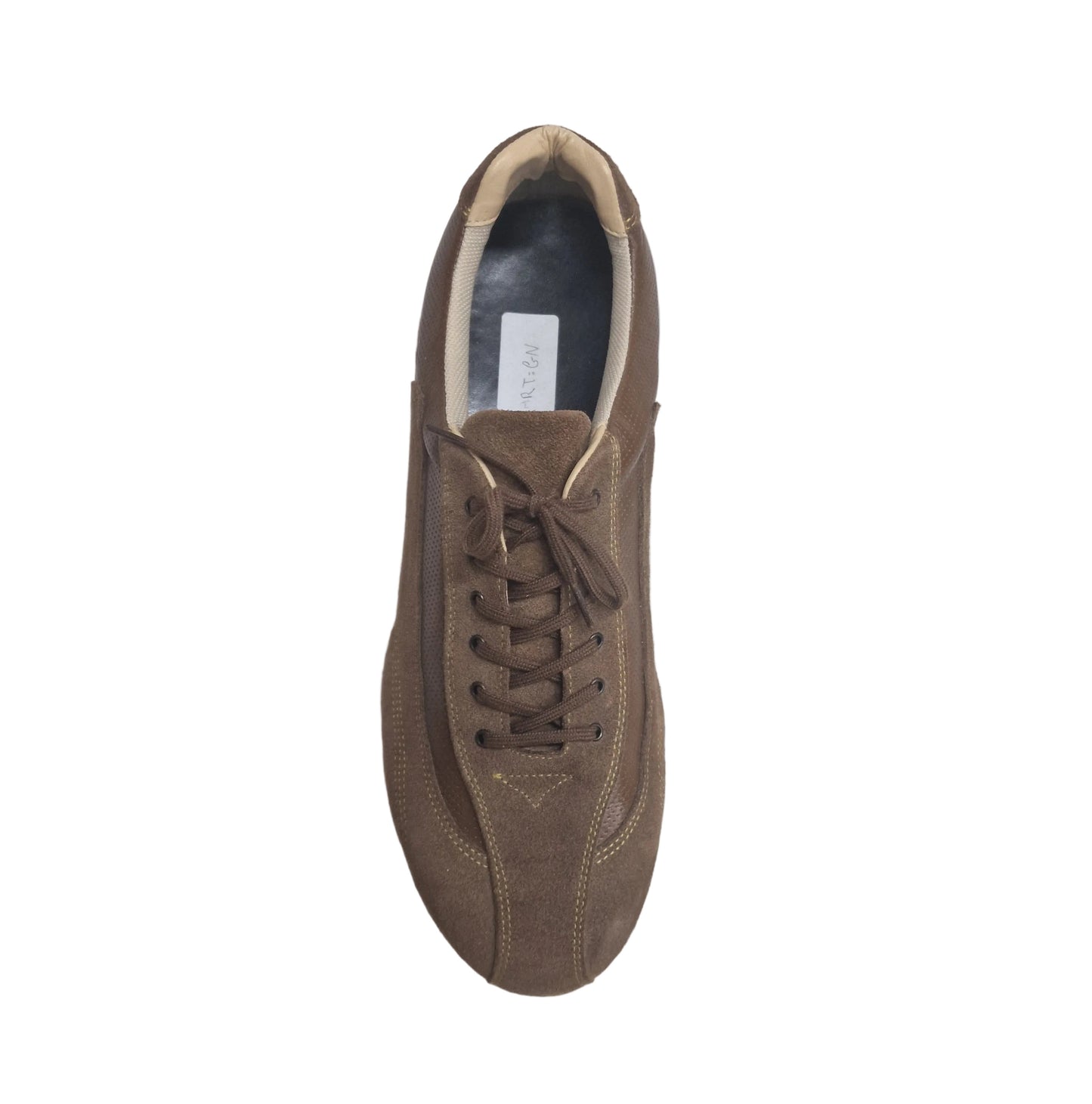 Scarpa donna in camoscio nero con plateau e tacco a spillo, modello Wish Dance Shop, vista laterale.